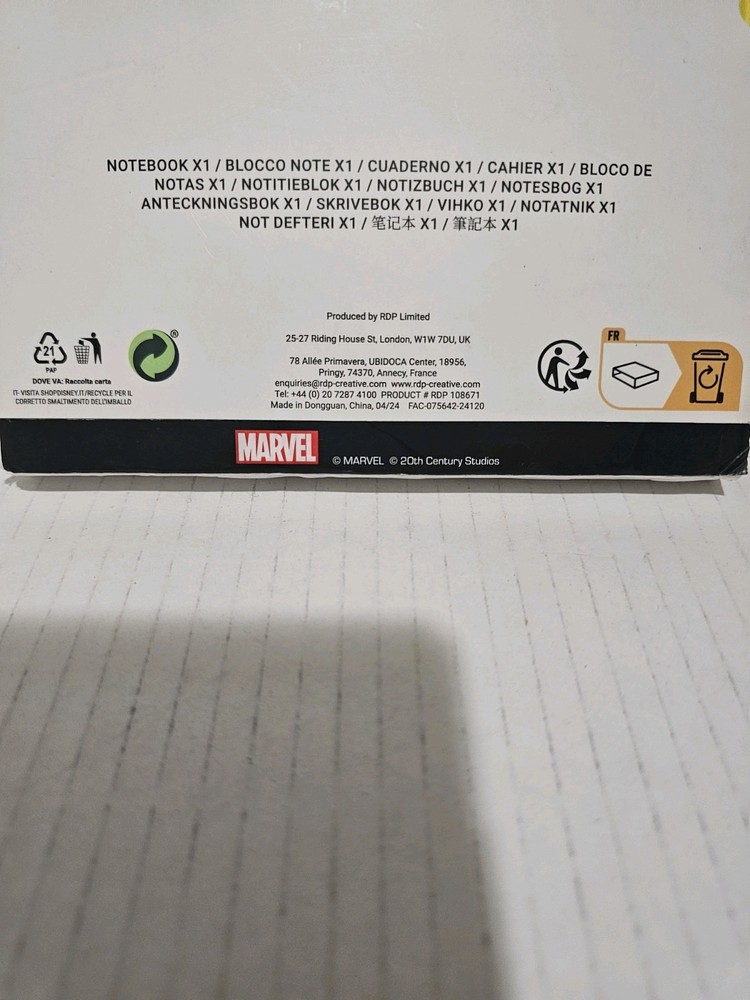 Deadpool WOLVERINE NOTEBOOK PROMOTIONAL