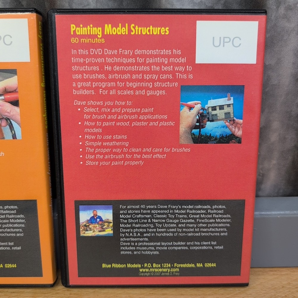 3 DVD set for Layout Scenery Instruction with Dave Frary + - Trackside Modeler