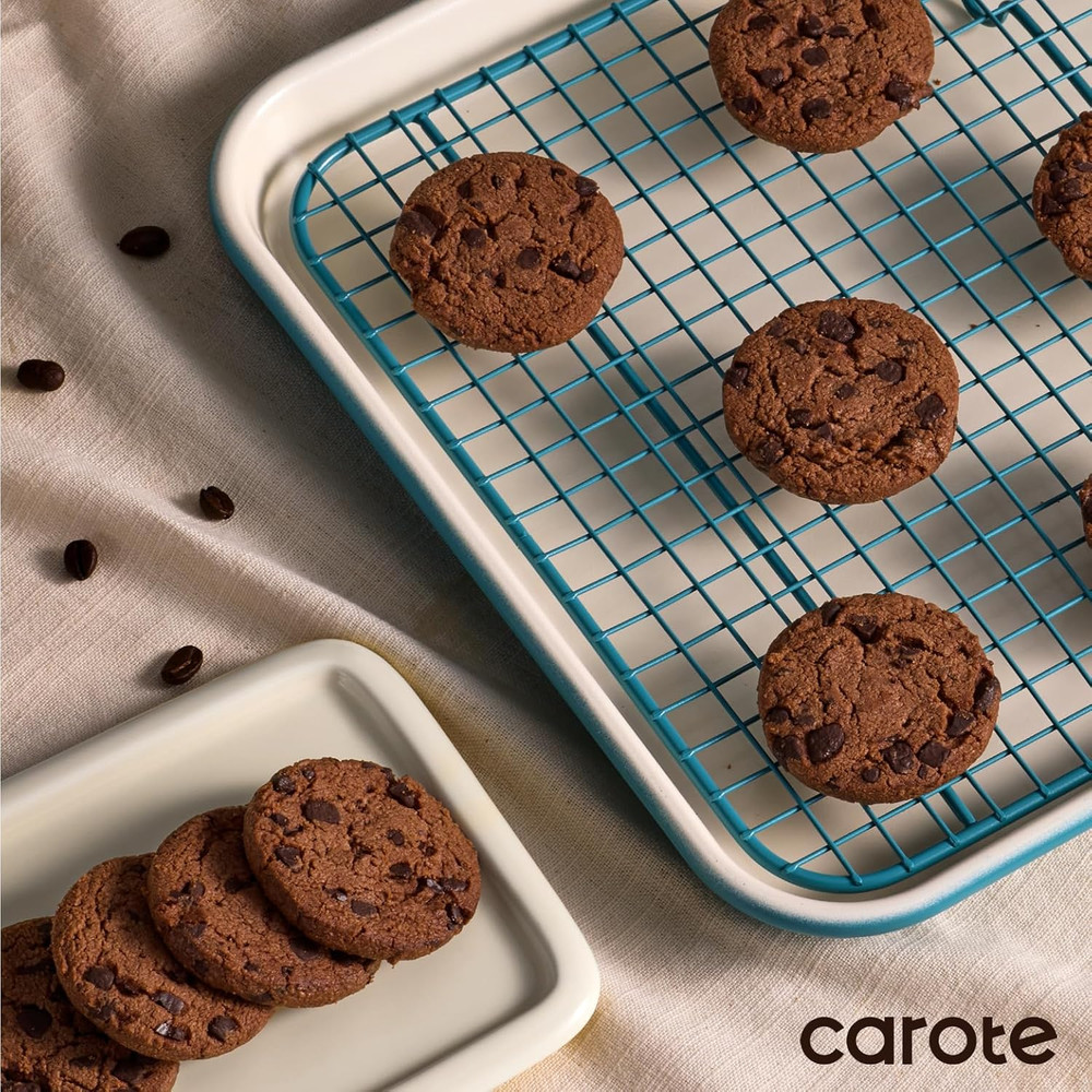 6-Piece Nonstick Ceramic Baking Pans Set - Bakeware Sets Including Cookie Sheets