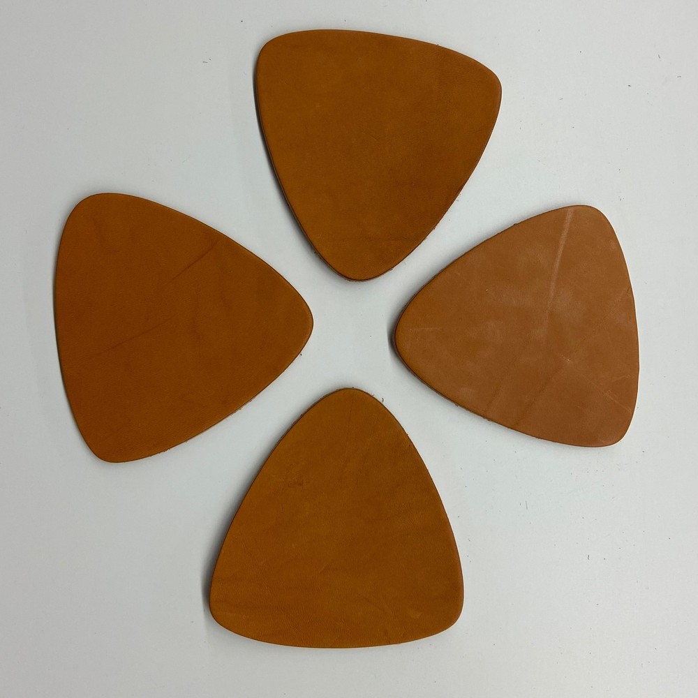 4"X4"" Rounded Triangular Badge Patch Label Coasters