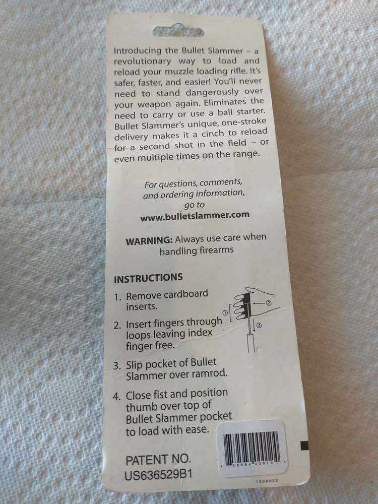 Bullet Slammer muzzleloader ramrod aid, hand-held. New 🆕