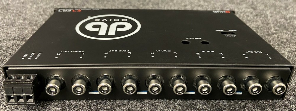DB DRIVE OKUR E7 EQ7 7-BAND PARAMETRIC EQUALIZER 3 RCA OUTPUTS FRONT/REAR/SUB