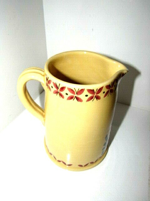 Hand Painted Ceramic Pitcher Made In Italy