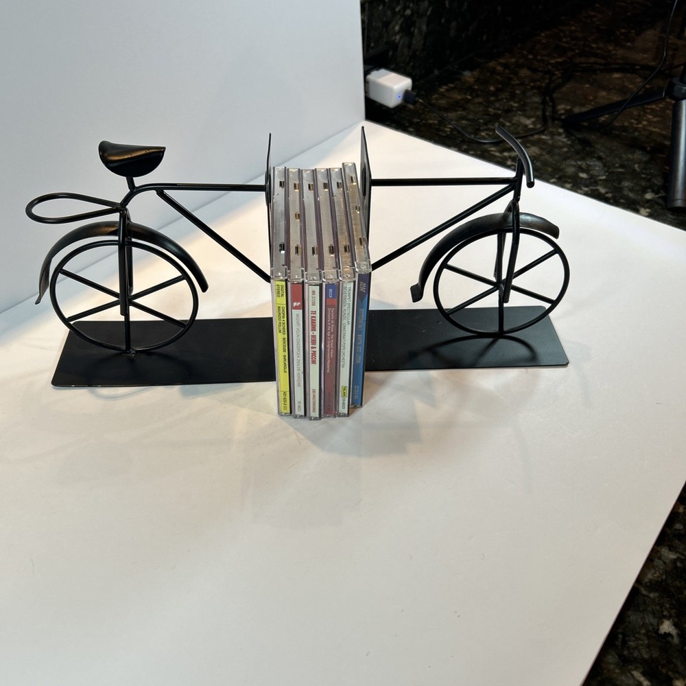 Metal Bicycle Bookend holders Excellent Condition