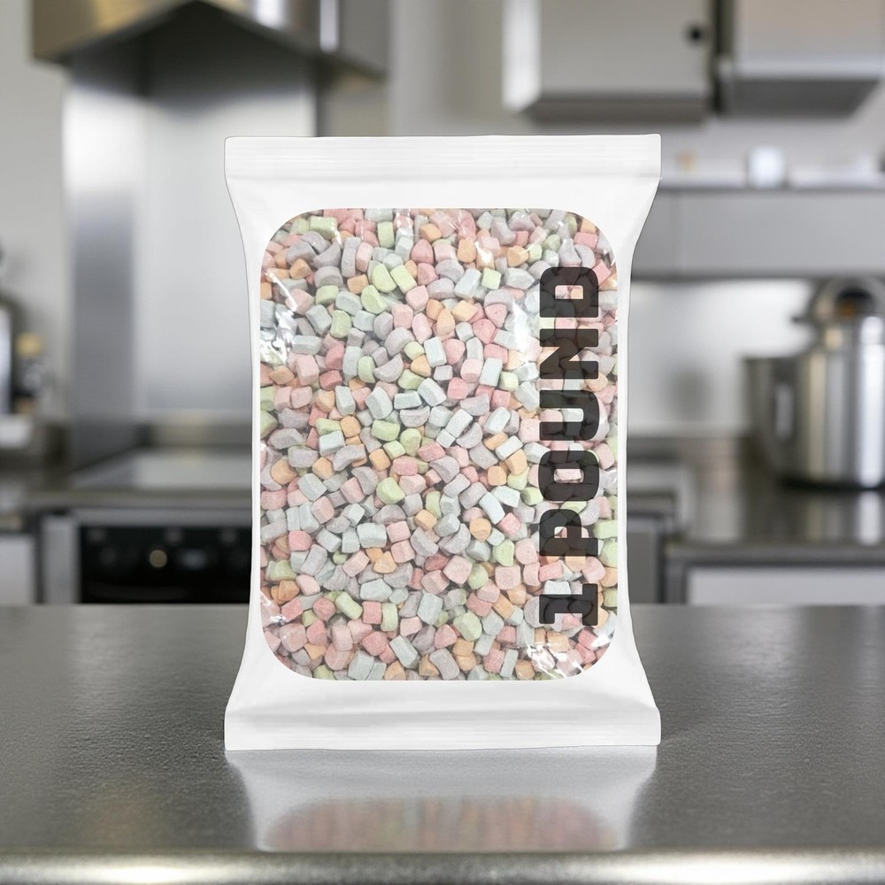 Dehydrated Rainbow Mashmallows Bulk 1 lb. Sealed Bag