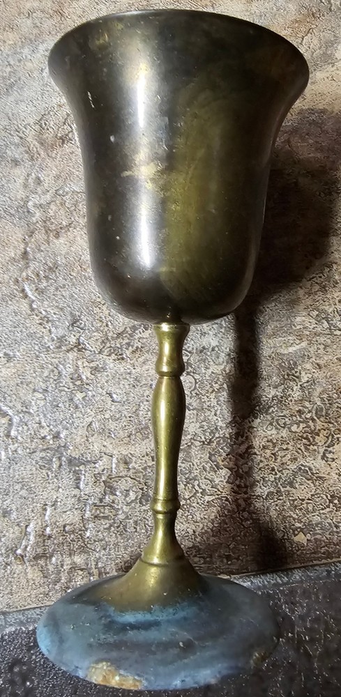 1 Solid Brass Goblet