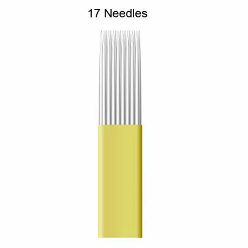 Microblading Blade Tattoo Needles DOUBLE ROW Microblading Needle For Eyebrow Lip