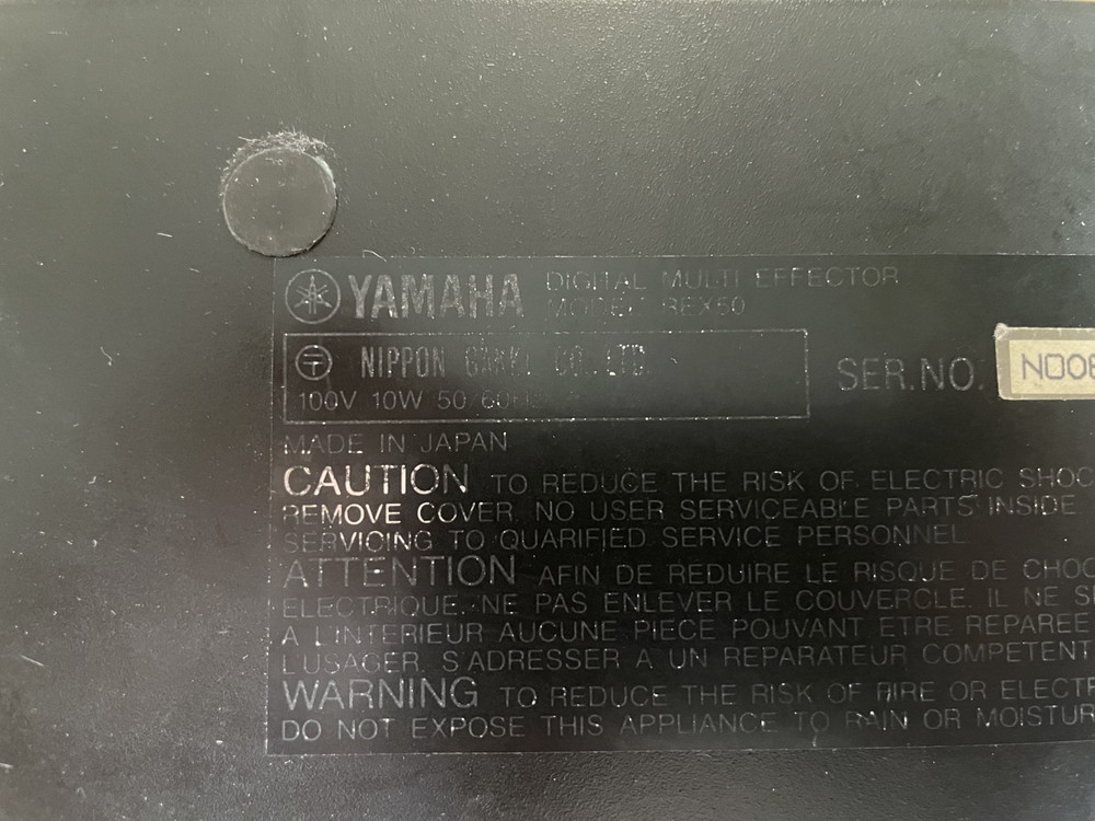 80s YAMAHA REX50 Guitar Digital Multi Effector from JAPAN