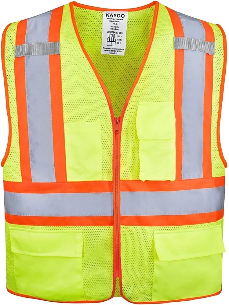 Comfortable Yellow Safety Vest - 360 Reflectivity and Multi-Function Pockets