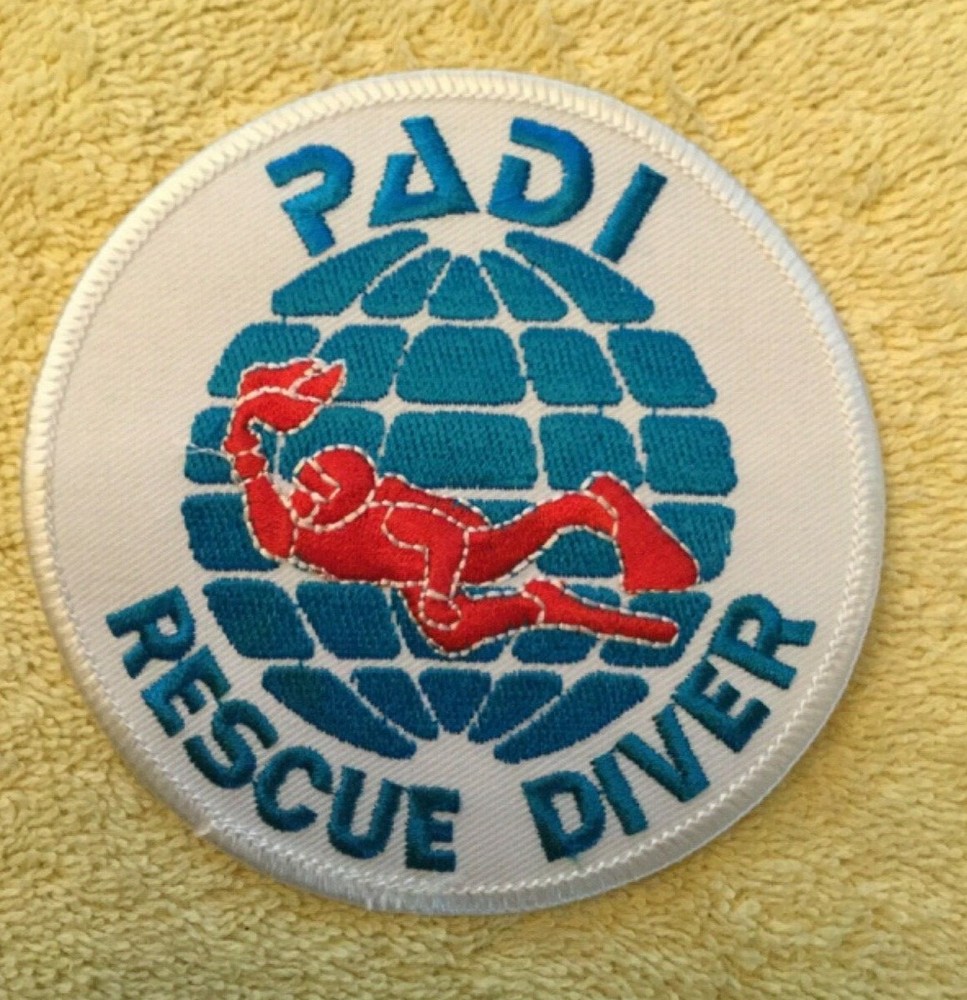 PADI ADVANCED OPEN WATER DIVER & RESCUE DIVER SCUBA PATCH - AS PICTURED