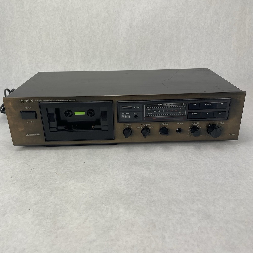 Denon DR-M07 Precision Audio Component Stereo Cassette Tape Tested