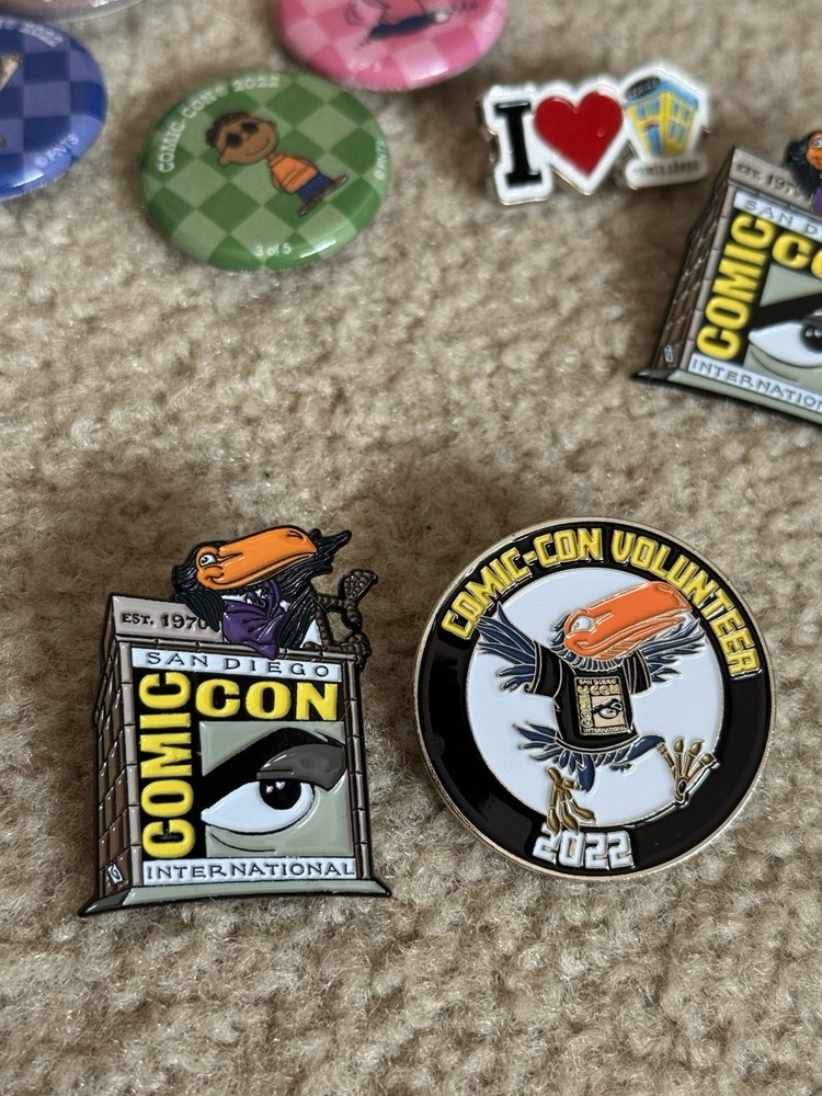 SDCC Comic Con Pins 2022