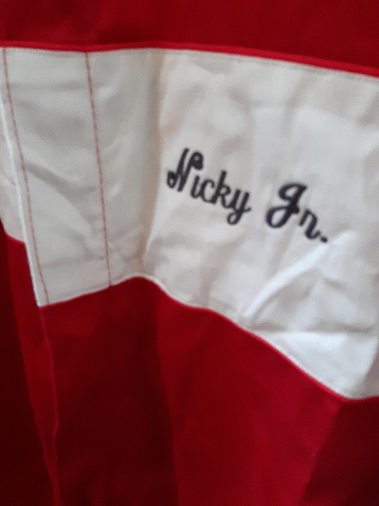 RCI Racing Jacket Drag Racing Size Full Zip Red White Patch