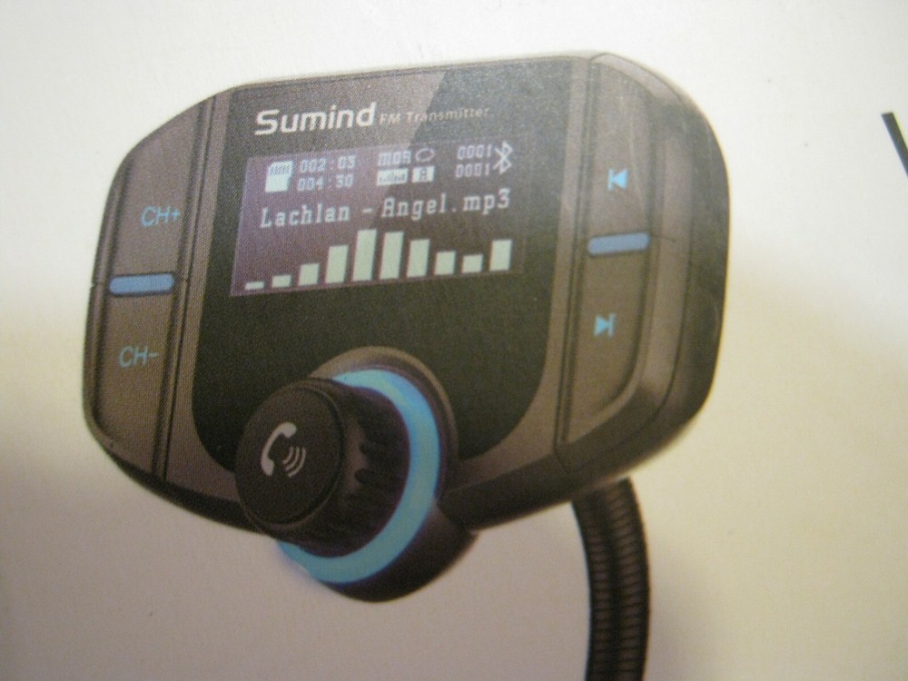 SUMIND FM Transmitter Wireless Car FM Transmitter QC3.0 Quick Charge