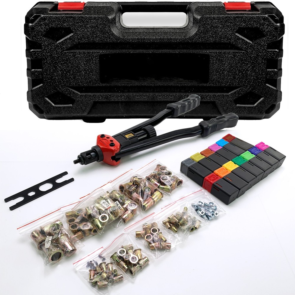 16" Rivet Nut Gun Kit Rivnut Setting Tools Nut Setter Tool Hand Blind Riveter US