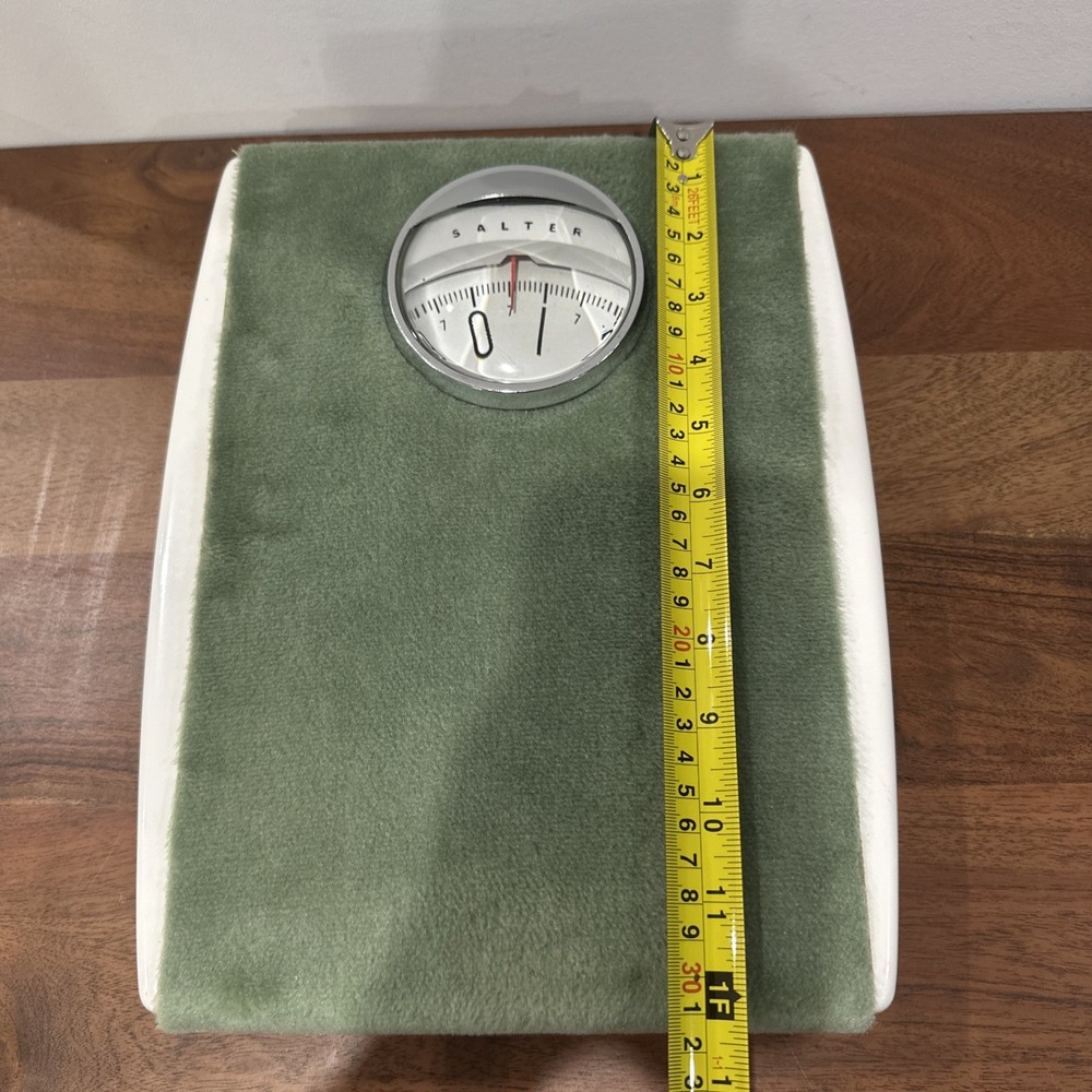 Vintage Green Salter Bathroom Scale Nice Retro Decor Adjustable Reading Working