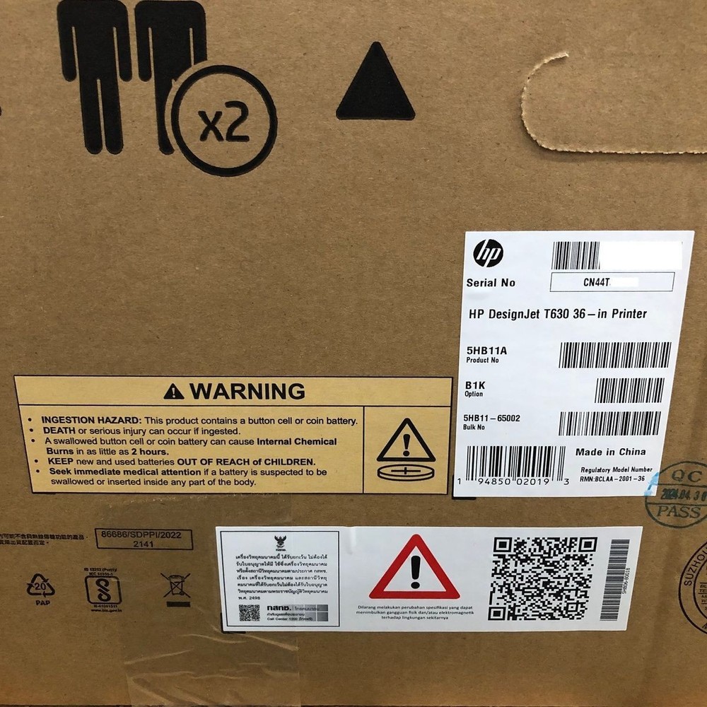 HP DesignJet T630 36 In. Large Format Plotter Inkjet Printer**