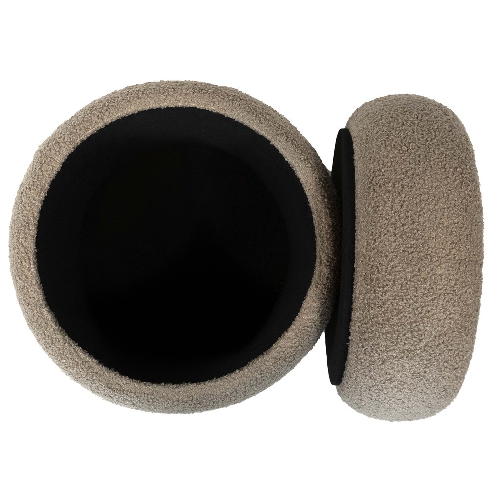 Cloud Ottoman Boucle Taupe