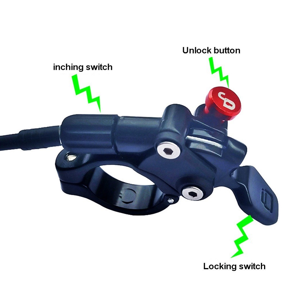 Front Fork Remote Switch Quick Installation 450mm Hose Length Handlebar-mounted