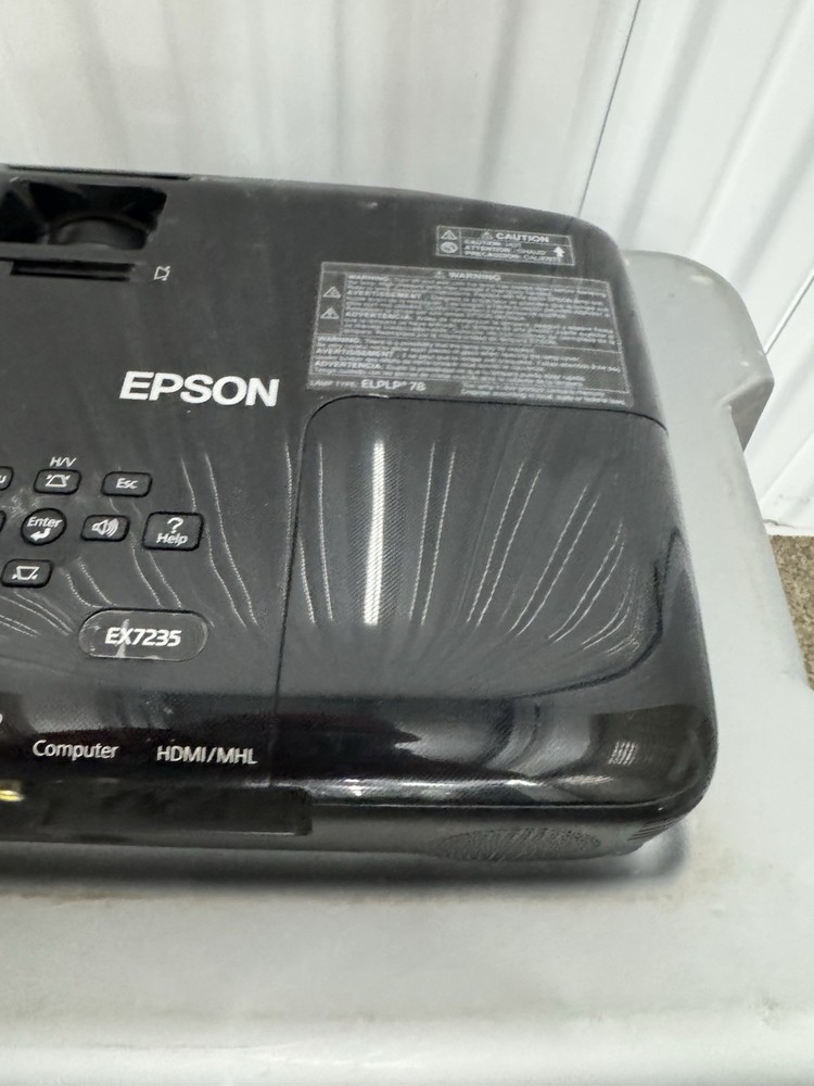 Epson LCD Projector EX7235 H654A Untested SKU:C