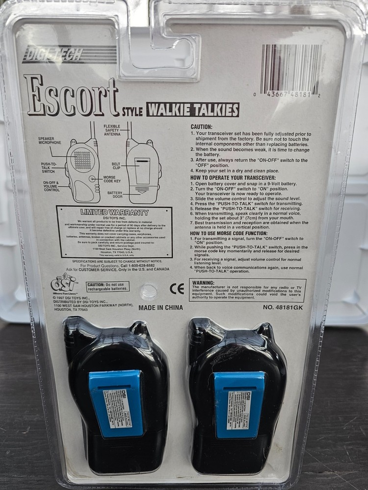 Escort Walkie Talkies - MISB