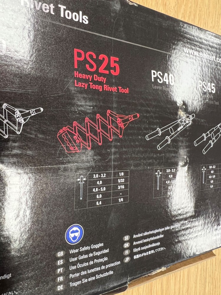 popset PS25 lazy tong rivet tool