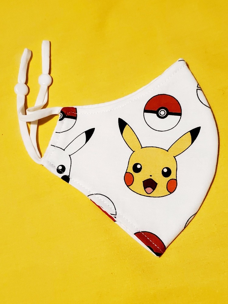 Kids Pikachu Adjustable Face Mask