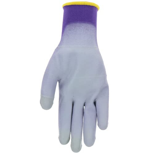 Smart Mud, 2 Pair Pack, Rasberry/Eggplant, PU Coating, Precision Grip,