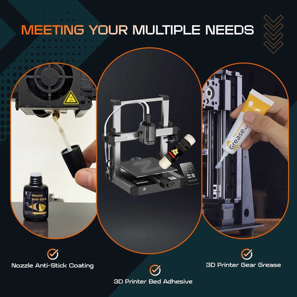 6-Piece Set of 3D Printer Accessories, Tools Kit Includes Nozzle...