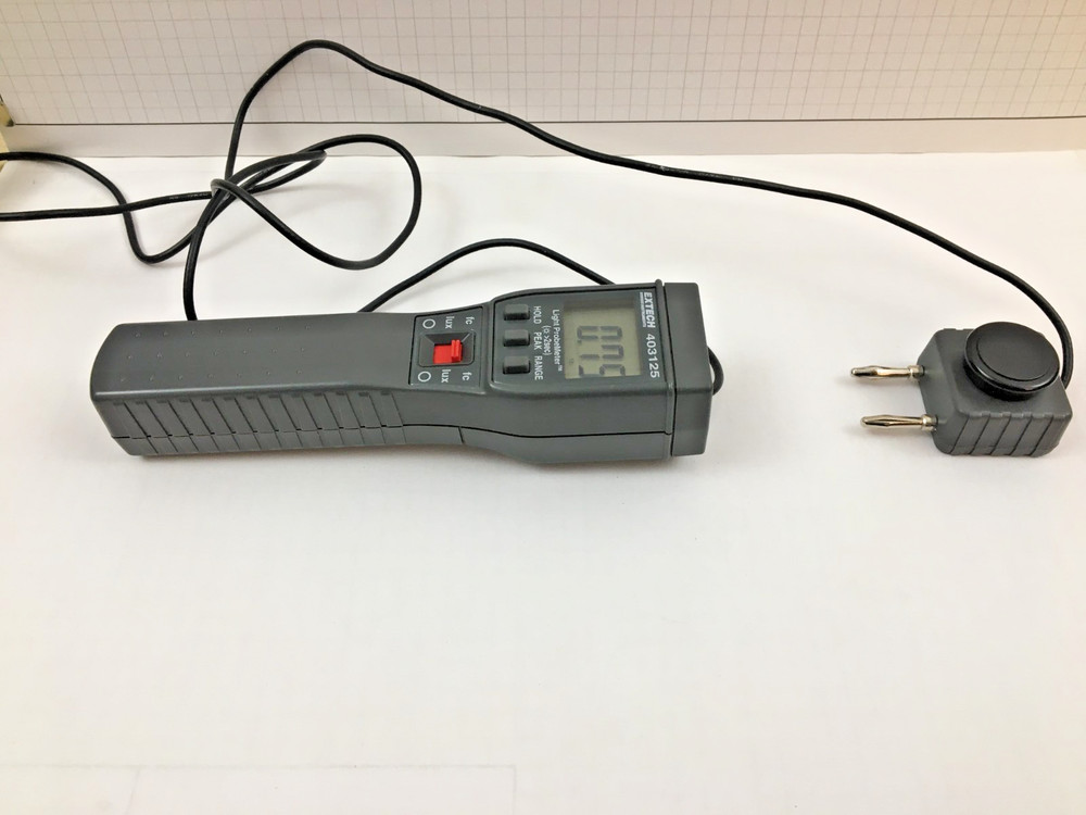 Extech 403125 Light Probe Meter with black case