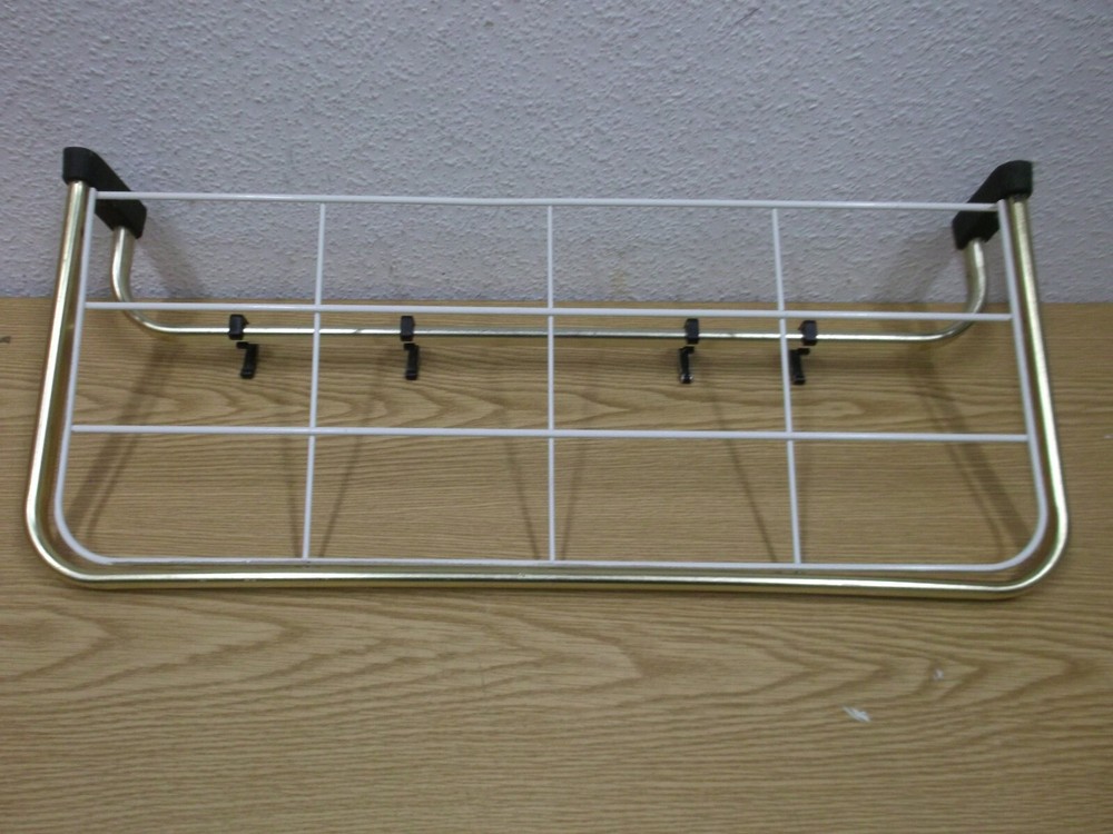 50s 60s Wardrobe Wall Coat Rack Shelf Hanging String Vintage