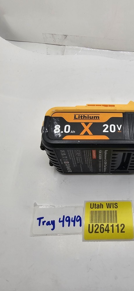 Replacement Lithium-Ion Tool Battery for Dewalt DCB200 - 8.0Ah 20V Max