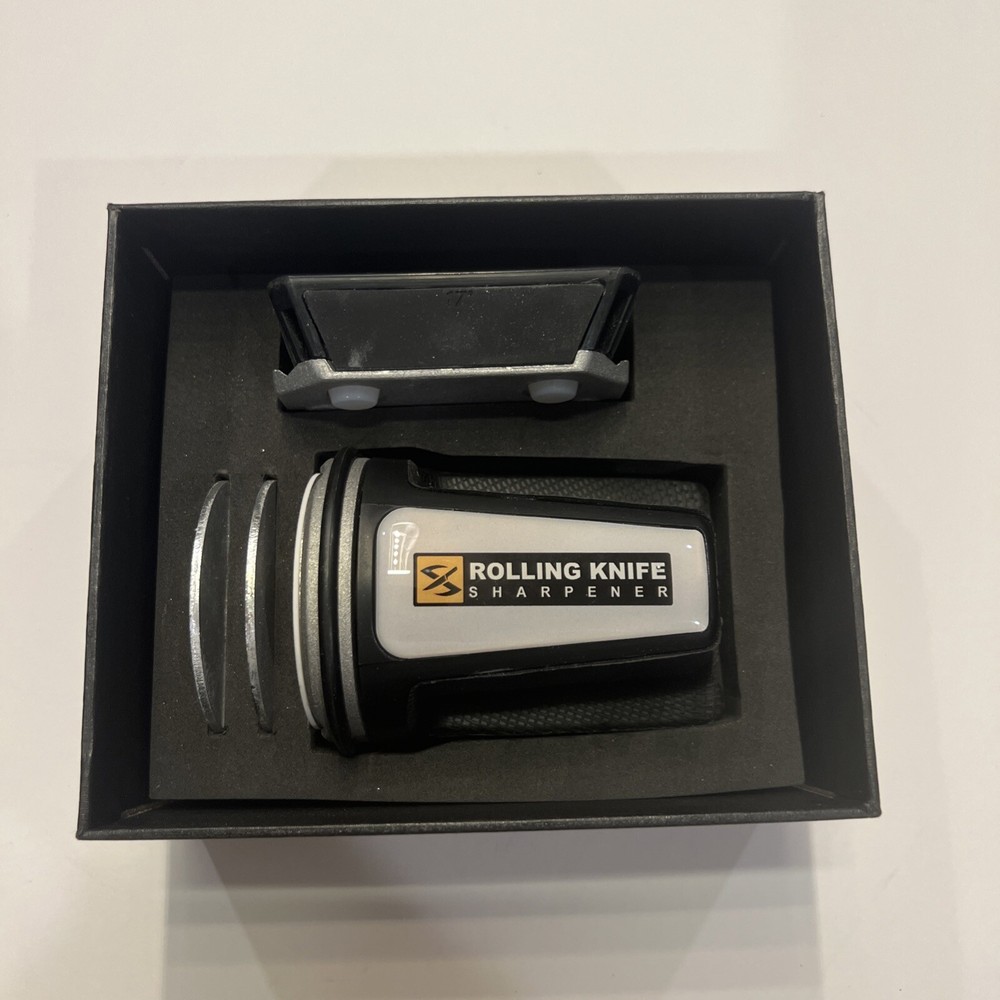 Rolling Knife Sharpener Atthaissem Multi-Stage Diamond and Ceramic Honing