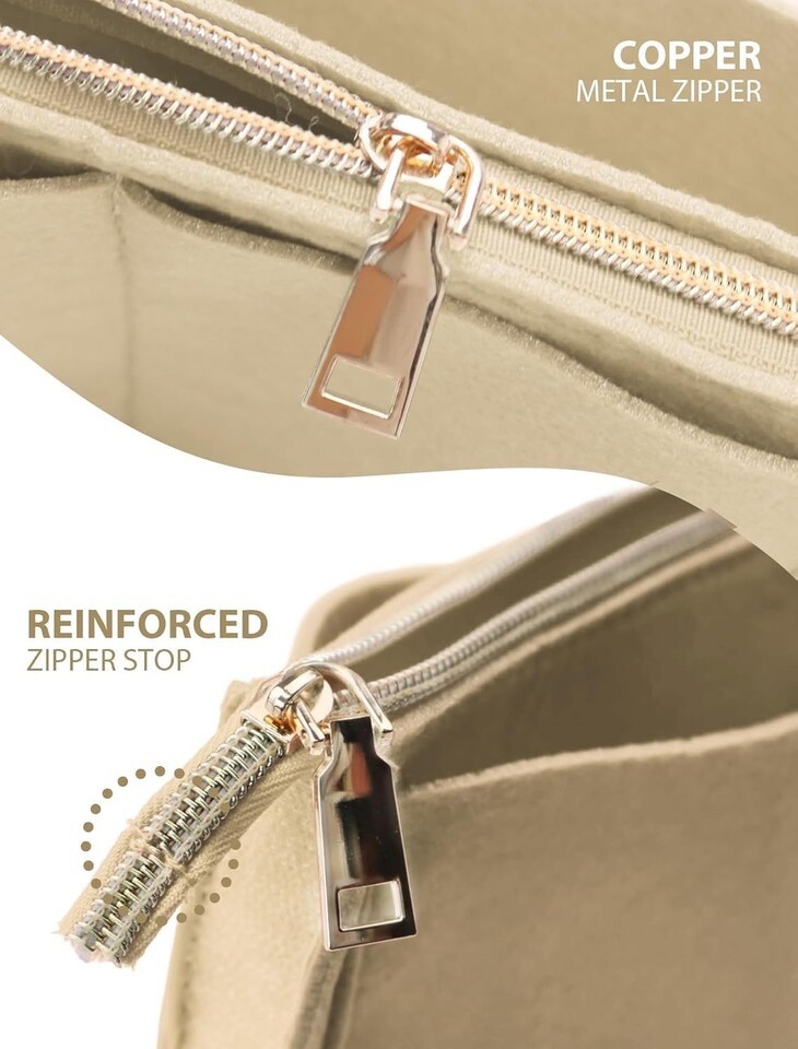 OMYSTYLE Purse Organizer Insert, Felt Tote Bag Organizer Insert (medium size)