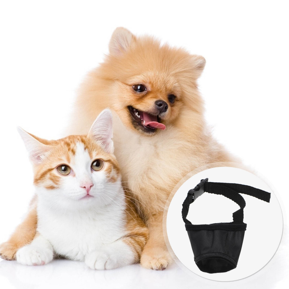 1x Puppy Muzzle Walking Puppy Muzzle Adjustable Muzzle Anti-Barking Doggy Muzzle
