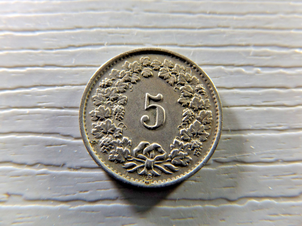 SWITZERLAND 1943 5 Rappen