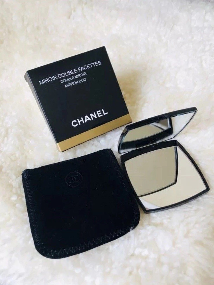 CHANEL Mirror Duo Compact Double Facette Makeup Black