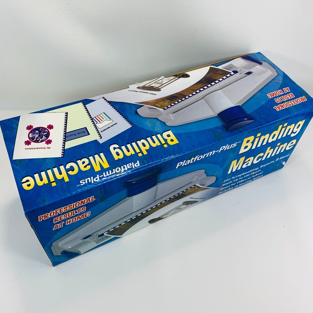 Platform Plus Binding Machine for Scrapbooking, Reports, & More Up to 100 Sheets