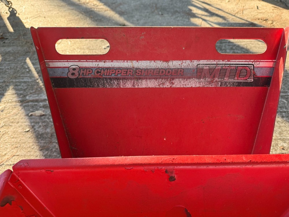 mtd yard machines 8 hp chipper shredder