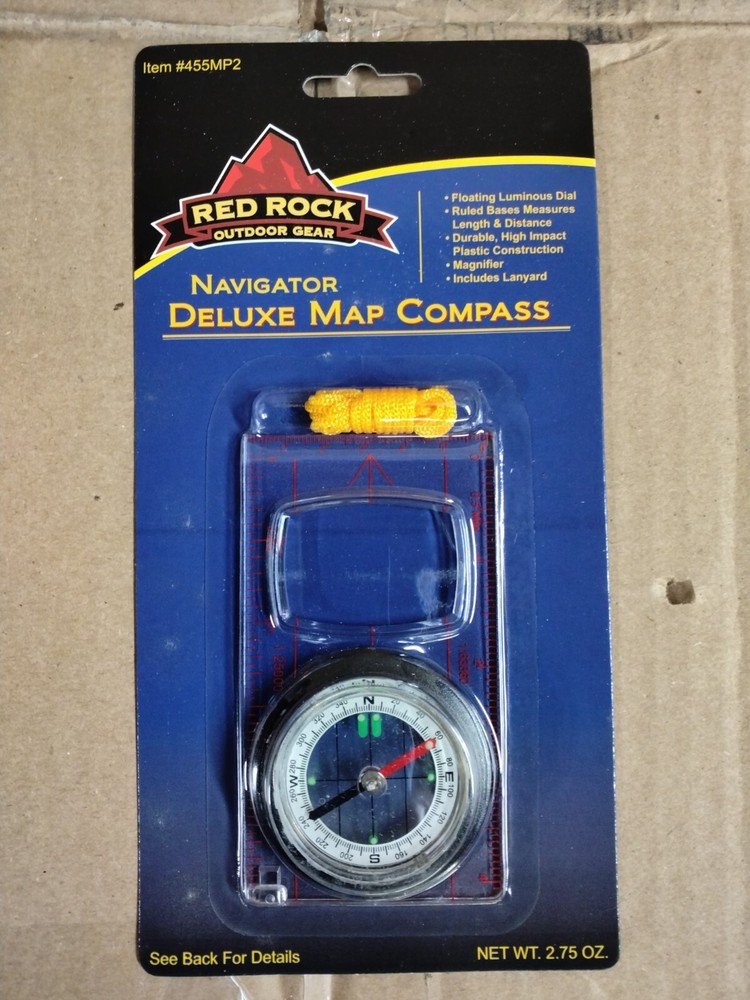 Red Rock Deluxe Map Compass, NIP