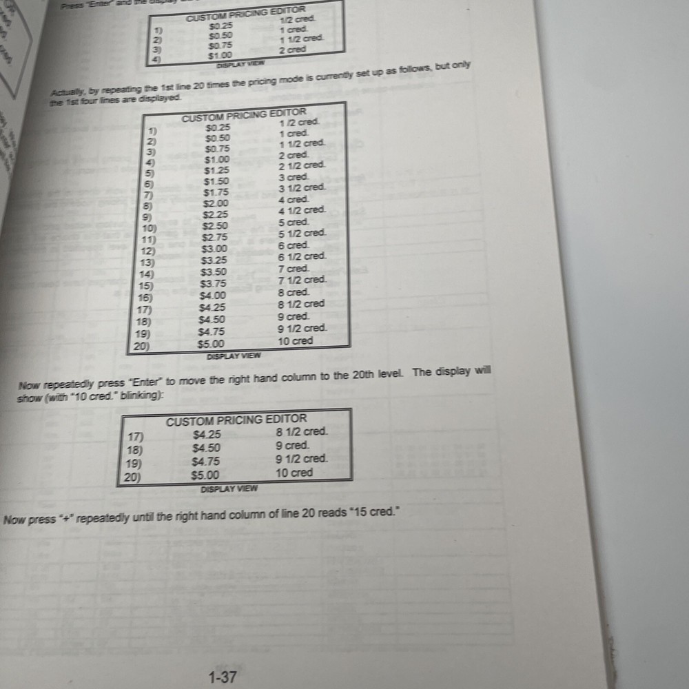 JACKBOT (WILLIAMS) OPERATIONS MANUAL - ORIGINAL