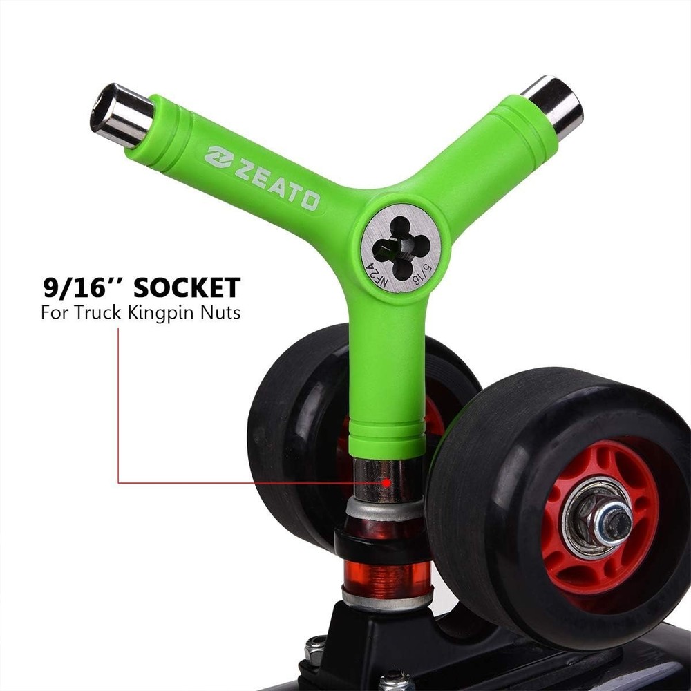 All-In-One Skate Tools Multi-Function Portable Skateboard T Tool Accessory with