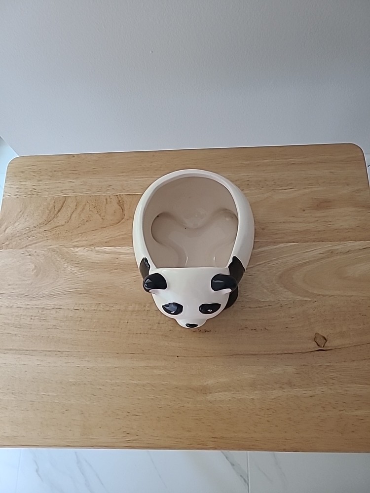 Ceramic Panda Desktop Or Counter Planter