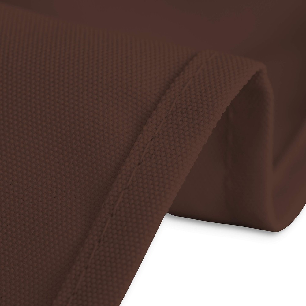 LinenTablecloth 85-Inch Square Polyester Tablecloth Chocolate