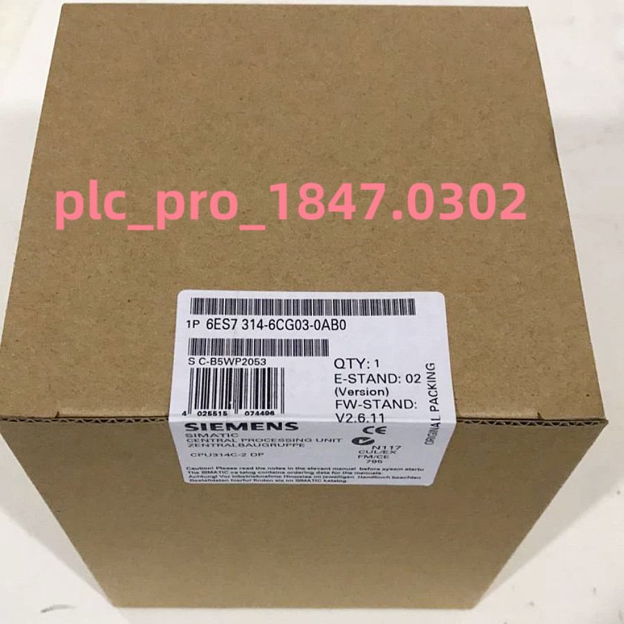 6ES7 314-6CG03-0AB0 1PCS Brand New Siemens 6ES7314-6CG03-0AB0  Fast Ship