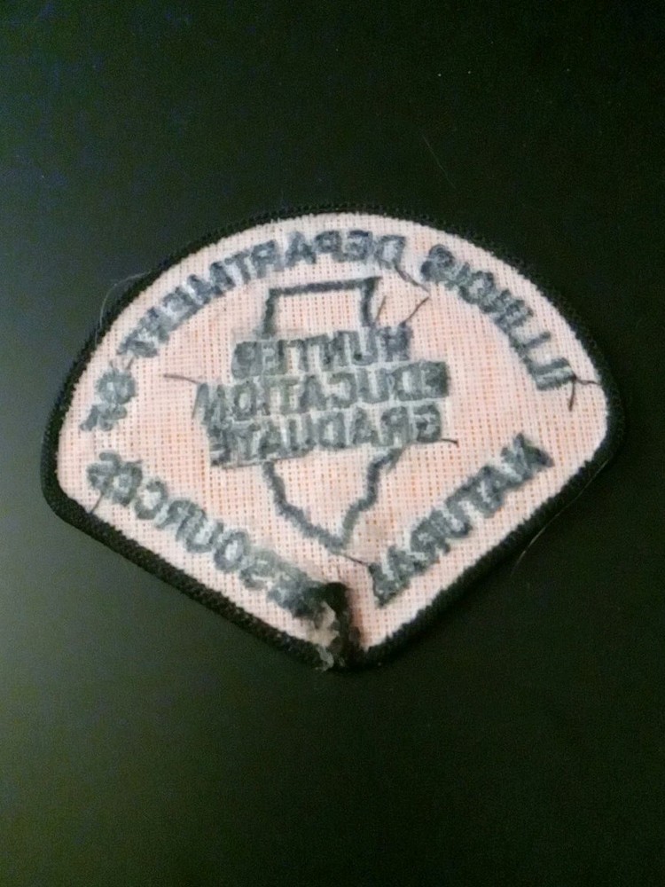 Illinois Dept Natural Resources Hunter Education Graduate Embroidered Patch A1