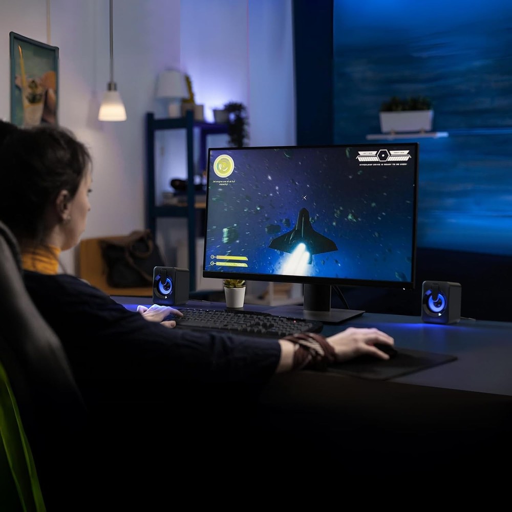 Computer Speaker Bluetooth RGB Desk Speaker for Computer and Laptop