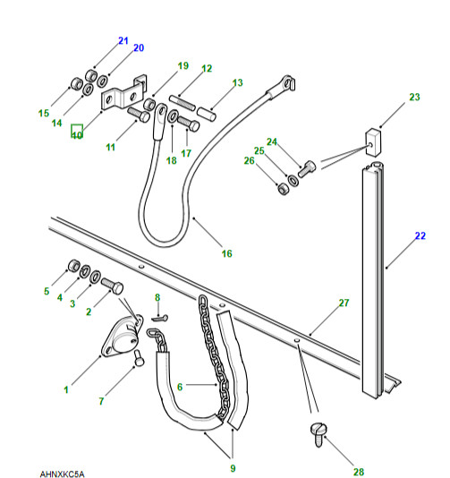 Genuine Land Rover Defender Tailgate Cable Mounting Bracket MUC8759