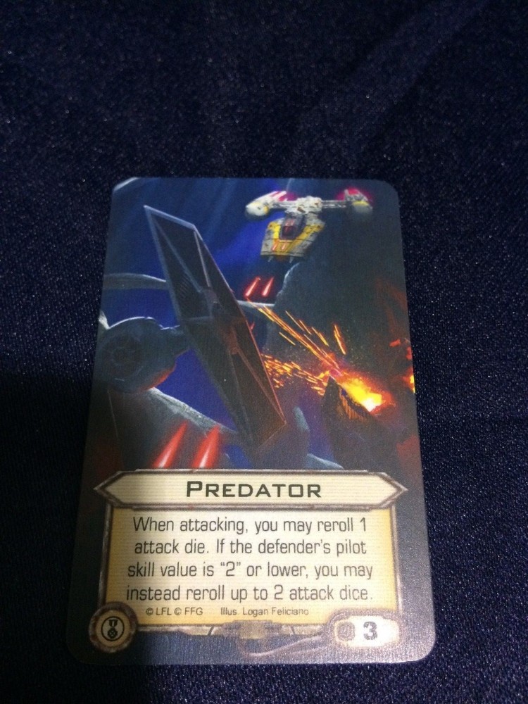 Star Wars X-Wing Summer 2016 Promo Predator Card