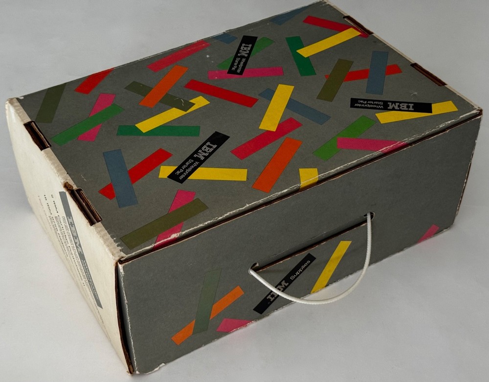 Paul Rand IBM Rare Graphic Design example 1984 Wheelprinter Starter Pac Vintage
